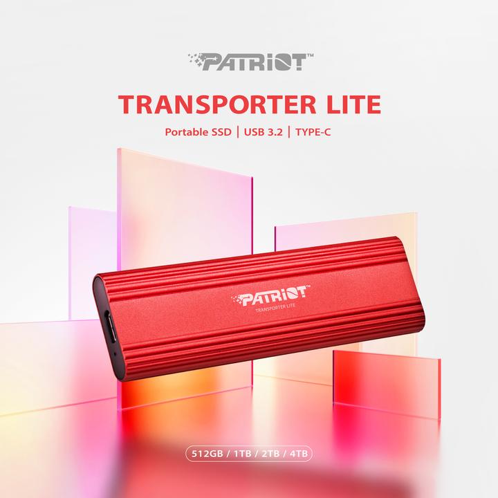 Immagine prodotto Patriot Transporter LT 1TB USB3.2 Type-C SSD 1000 MB/s Alluminio (1000 GB)