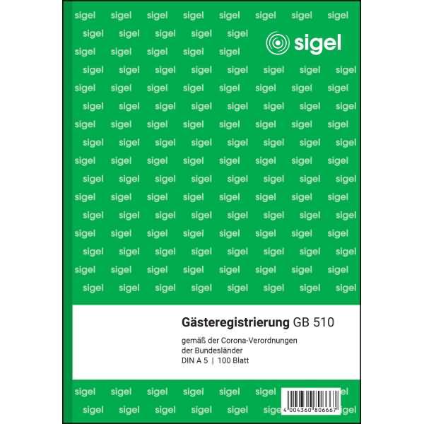 Immagine prodotto Sigel Modulo di registrazione degli ospiti Libro GB510 (100 x)