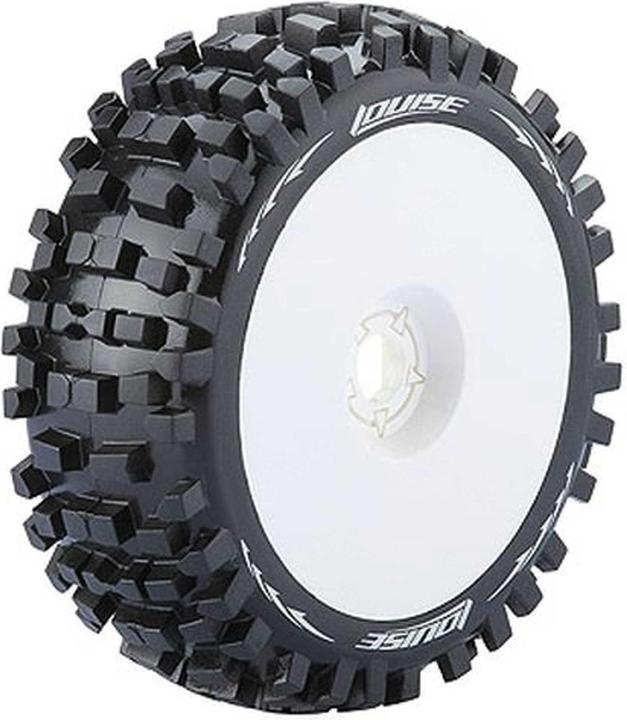 Louise B-Ulldoze Reifen soft auf Felge weiss 17mm (2)