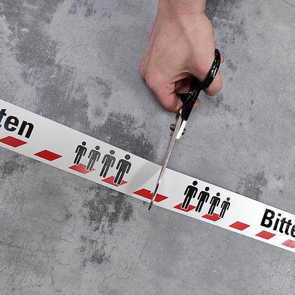 Produktbild Moravia Bodenmarkierungsband, Aufdruck: Abstand halten, Länge 16 m, Breite 50 mm