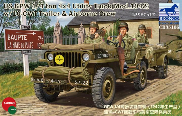 Produktbild Bronco GPW 1/4 ton 4x4 Utility Track Mod.1942 w/10-CWT & Airborne Crew