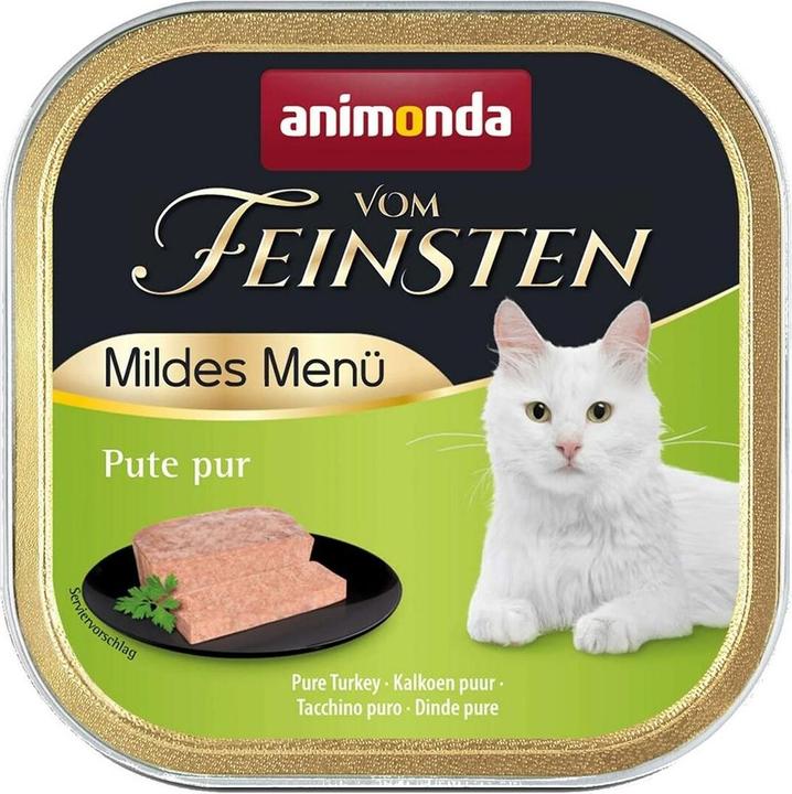 Produktbild animonda VOM FEINSTEN KASTRIERTE KATZEN Nassfutter für kastrierte Katzen Truthahn 100 g (Senior, 1 Stk., 100 g)