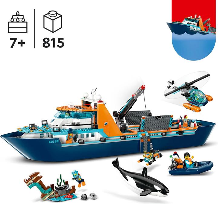 Actual product image LEGO Arctic research vessel (60368, LEGO City)