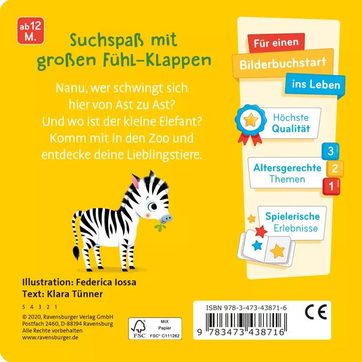 Produktbild Ravensburger Wo bist du, kleiner Elefant? (Deutsch)