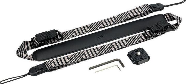 Actual product image JJC QRS M1 Deluxe Quick Release Sling Strap for Mirrorless Camera Silver Grey