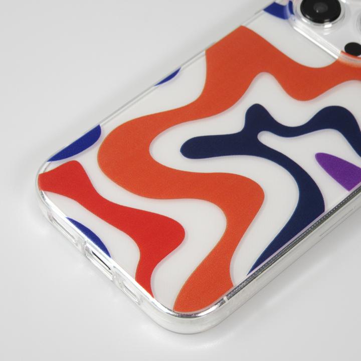 Produktbild PhoneLook Hülle Gummi Silikon farbige Wellen Margarita (Apple iPhone 15 Pro Max)