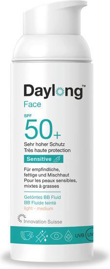 Actual product image Daylong Sensitive Face Fluid SPF 50+ (Sun cream face, SPF 50+, 50 ml, 97 g)