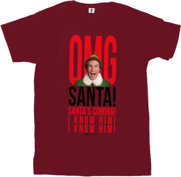 Produktbild Elf OMG Santa I Know Him TShirt (S)