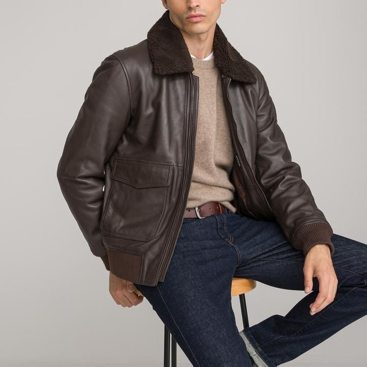 Immagine prodotto La Redoute Collections Giacca in pelle stile bomber (M)