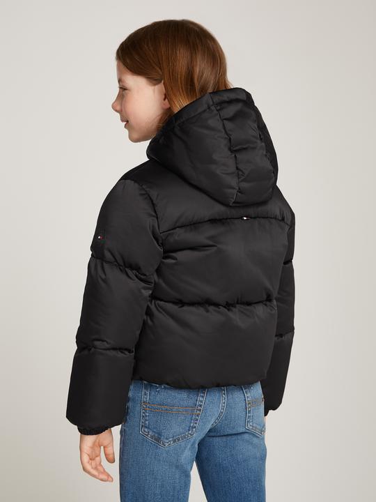 Produktbild Tommy Hilfiger Kids New York Satijnen Puffer Jas - Zwart - Girls - 8 jaar (8)