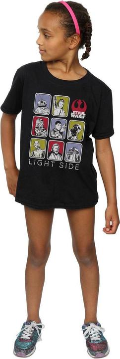 Actual product image Star Wars Girls The Last Jedi Multi Character Cotton T-Shirt (128)