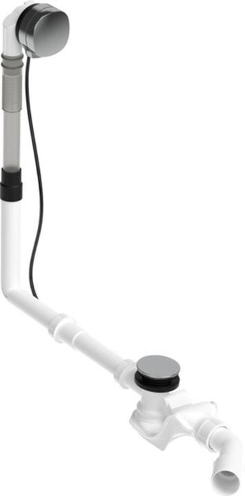 Duravit Ab-/Überlaufgarnitur QUADROVAL mit Wanneneinlauf chrom (Überlaufgarnitur, 1/2")