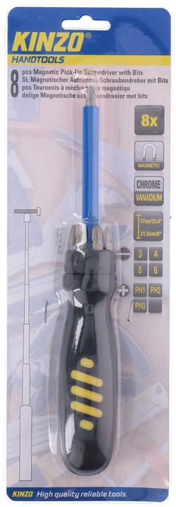 Kinzo Screwdriver magnet & bit 8pcs