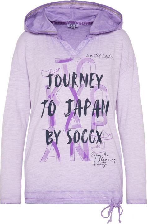Immagine prodotto Soccx Langarmshirt Konnichiwa Longsleeve mit Kapuze (S)