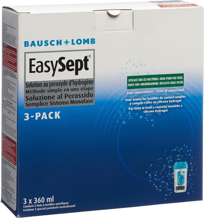 Bausch + Lomb EasySept 3Pack (Système au peroxyde, 1080 ml)
