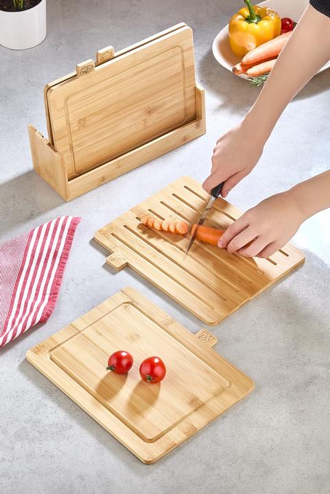 Actual product image Hermia Carve Bamboo Cutting Board
