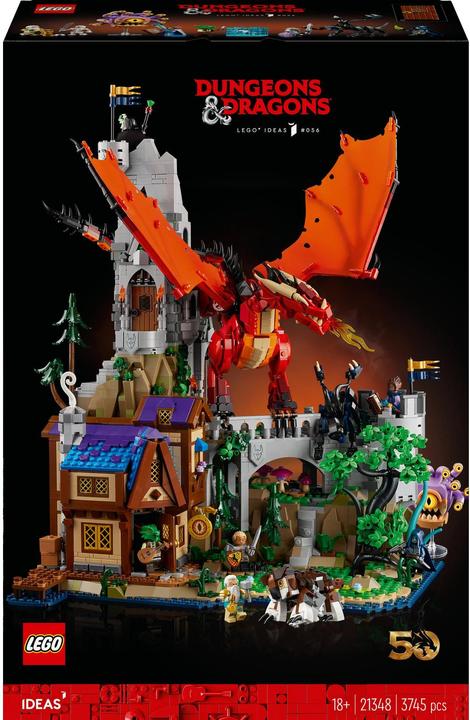 Image du produit LEGO 21348 Dungeons & Dragons : La Saga du Dragon Rouge (21348, LEGO Ideas, LEGO difficiles à trouver)