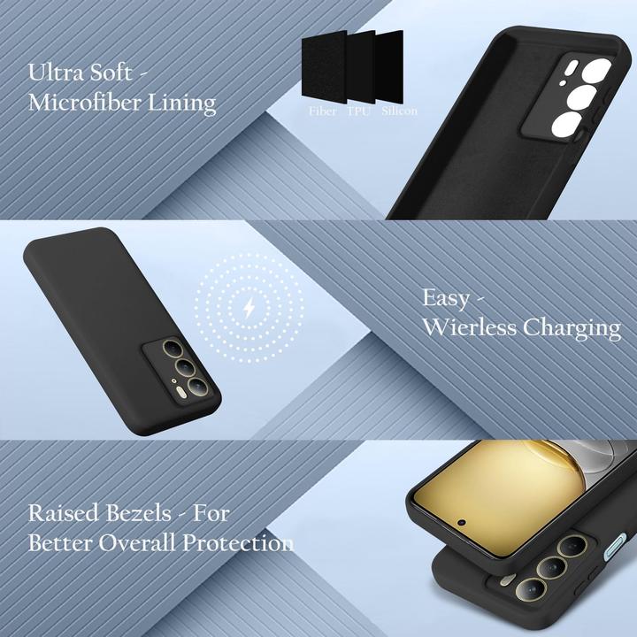 Actual product image Cadorabo Case for Realme C75 TPU Liquid Silicone Cover (Siemens CC75)