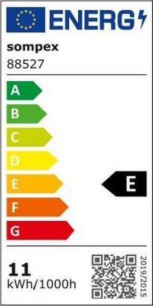 Energie-Label Sompex Pendelleuchte Atomic 27000 K, Schwarz (1200 lm)