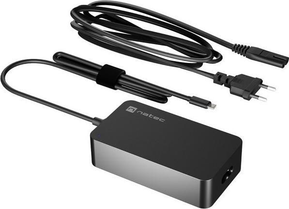 Actual product image Genesis Zasilacz ładowarka Natec Grayling USB-C 65w Do Laptopów, Tabletów, Telefonów (65 W)