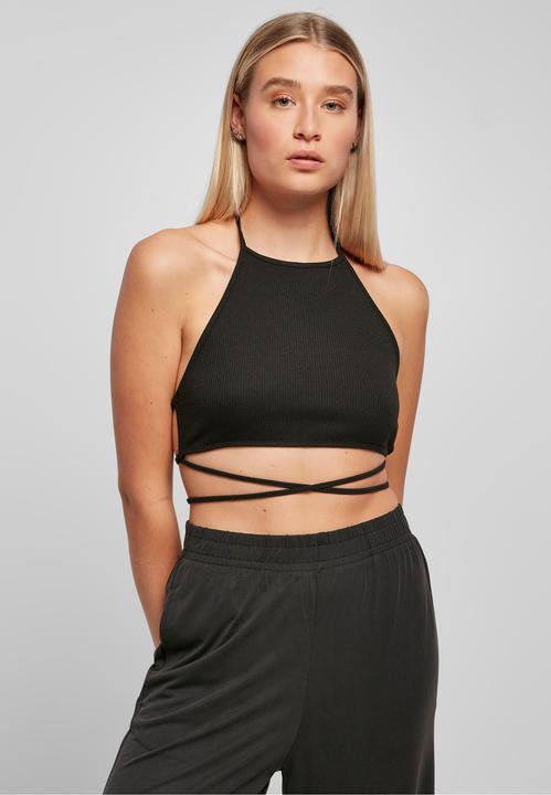 Actual product image Urban Classics Ladies Rib Trapeze Cropped Top - 16948 (M)