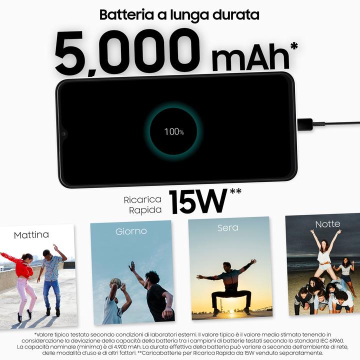 Immagine prodotto Samsung Galaxy A13 UE (64 GB, Bianco, 6.60", Doppia SIM, 50 Mpx, 4G)
