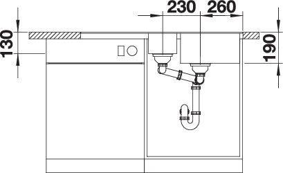 Produktbild Blanco Metra 6 S-F (47 cm, 99 cm)