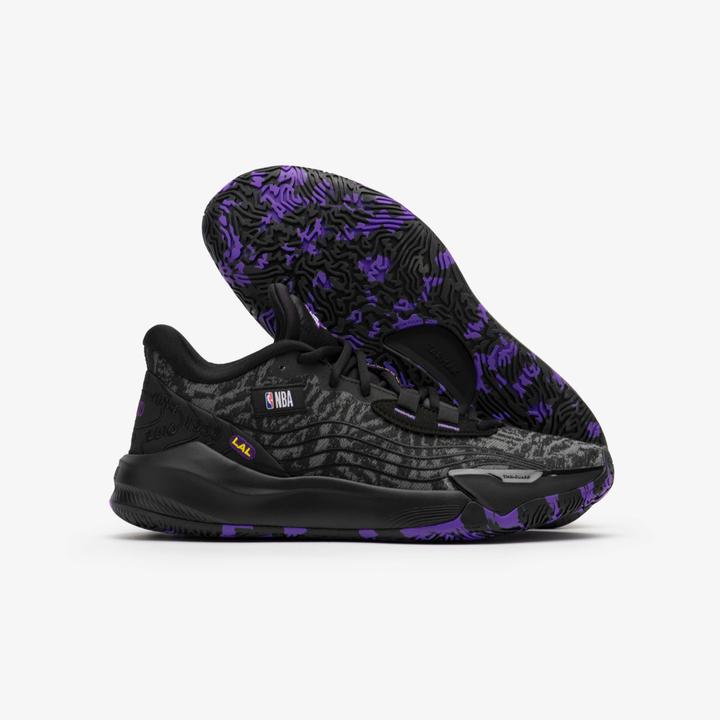 Actual product image Tarmak Women's/Men's Basketball Shoes NBA Los Angeles Lakers - Fast 900 Low-1 black (42)