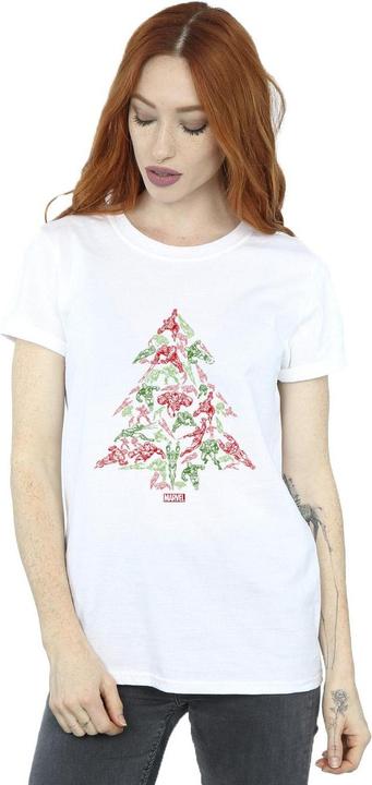 Image du produit - T-shirt AVENGERS CHRISTMAS TREE - Femme (XL)