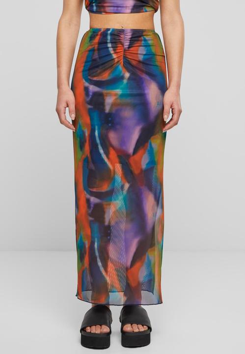 Actual product image Urban Classics Ladies AOP Mesh Tube Skirt - 159451 (XL)