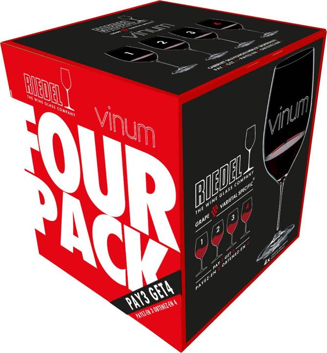 Actual product image Riedel Verre à vin rouge VINUM (61 cl, 4 Glasses, Red wine glasses)