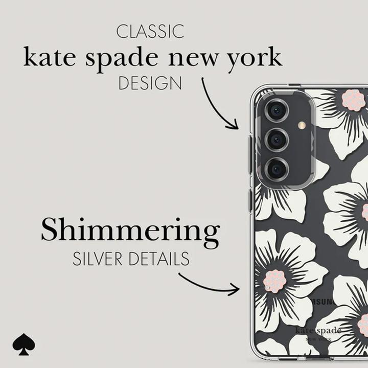 Actual product image Kate Spade Protective cover - Samsung Galaxy S24 cover (Hollyhock Cream) (Samsung Galaxy S24)
