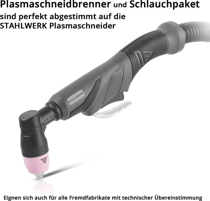 Produktbild Stahlwerk Plasmabrenner AG-60 / SG-55 mit 5 Meter Schlauchpaket bis 70A