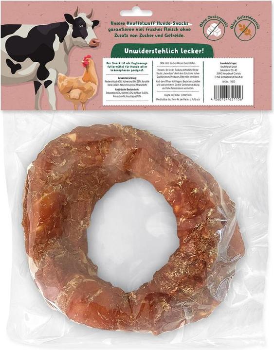 Image du produit Knuffelwuff Kausnack Riesen-Kringel mit Hühnerfilet 2 Stück ca (2 pcs, 450 g)