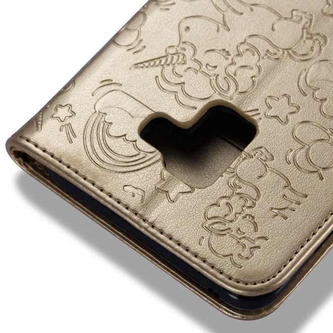 Produktbild MU Style Magnetische Lederhülle mit Einhorn Muster (Samsung Galaxy A8 (2018))