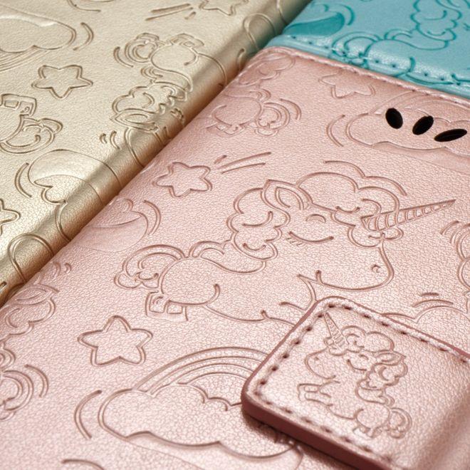 Immagine prodotto MU Style Custodia magnetica in pelle con motivo a unicorno (Samsung Galaxy A8 (2018))