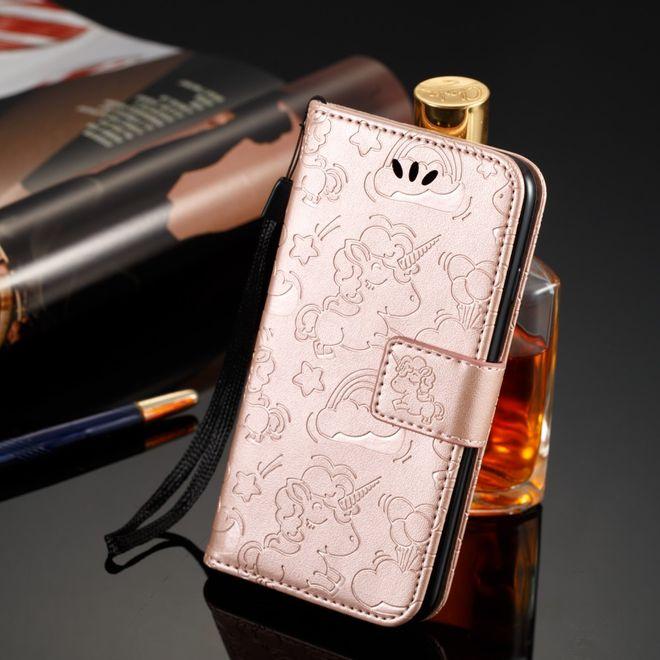 Immagine prodotto MU Style Custodia magnetica in pelle con motivo a unicorno (Samsung Galaxy A8 (2018))