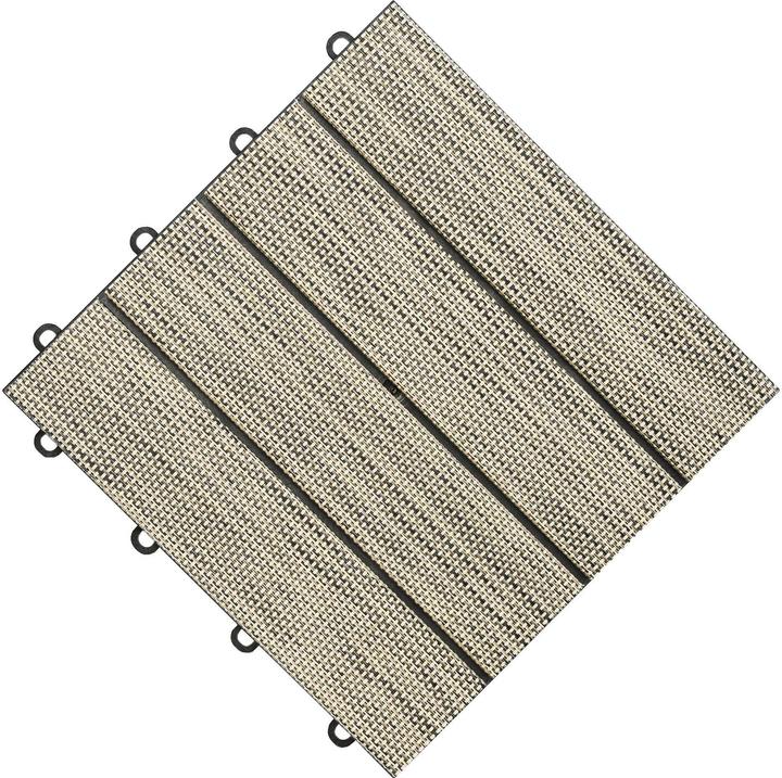 Immagine prodotto Florco Piastrelle per balconi e terrazze Tex, Beige, 6 pezzi. (6 x, 30 x 30 cm)