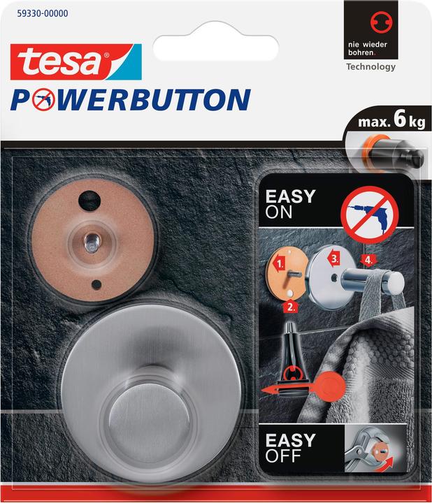 Produktbild tesa Powerbutton Haken Classic