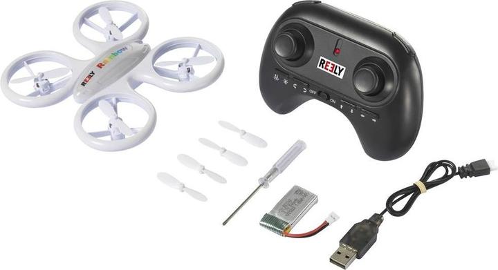 Reely RAINBOW Quadrocopter RtF Einsteiger (Kinder Drohne) (5 min, 48 g)