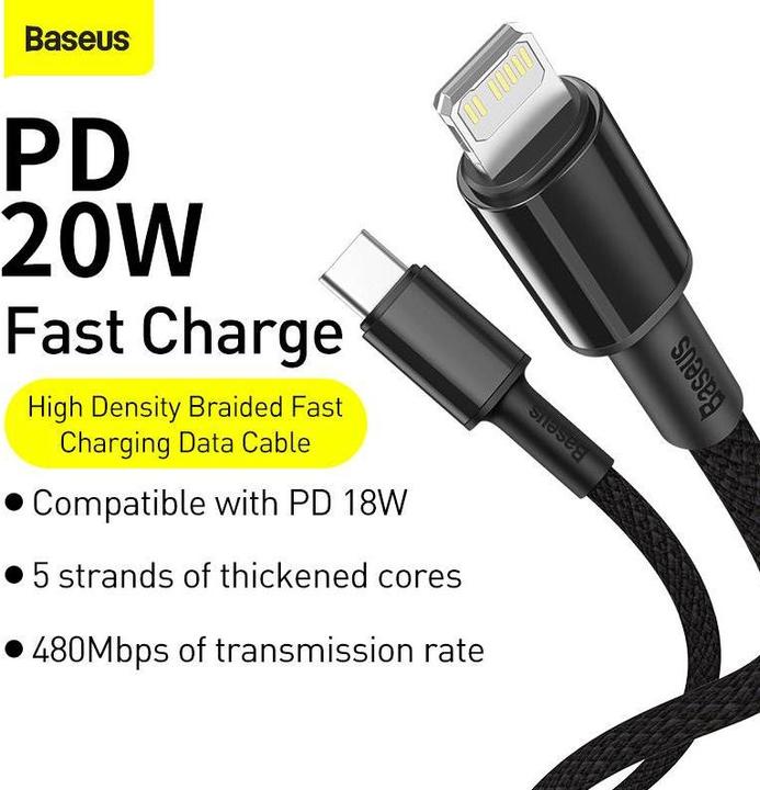 Immagine prodotto Baseus USB C – Lightning (1 m, USB 3.2 Gen 1)