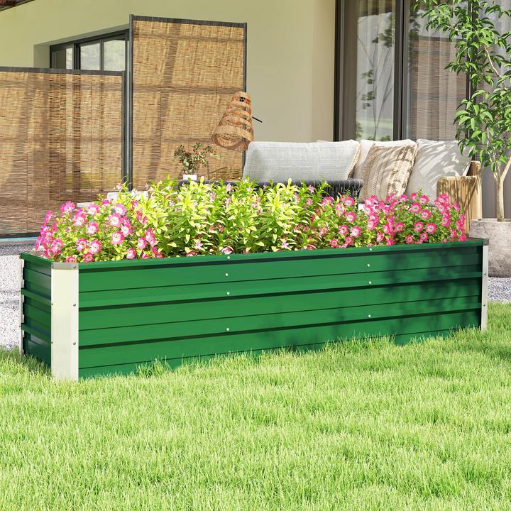 Actual product image Outsunny Garden bed including gardening gloves and bed signs