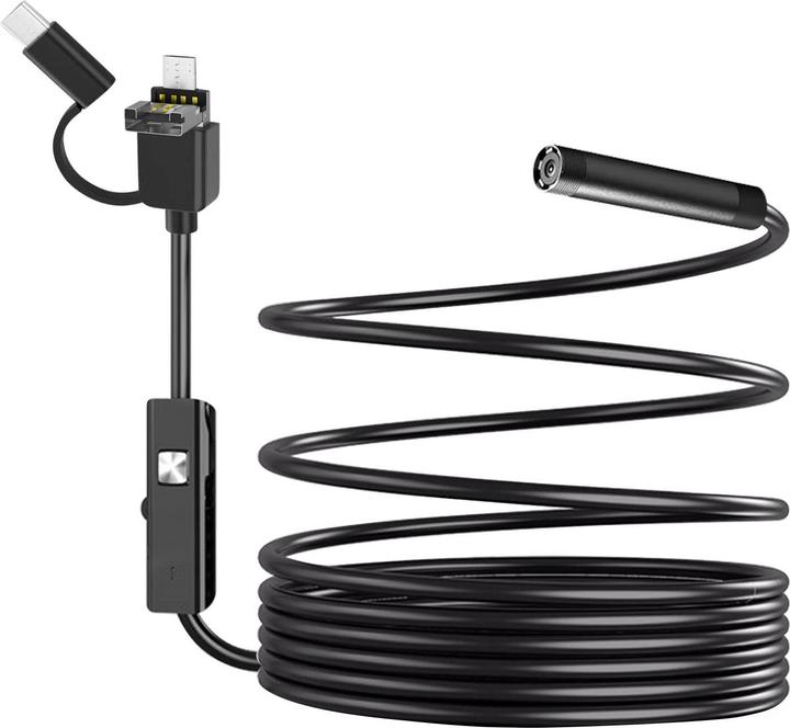 Actual product image Avizar Endoscope Camera USB-C, Micro-USB, USB Connectors