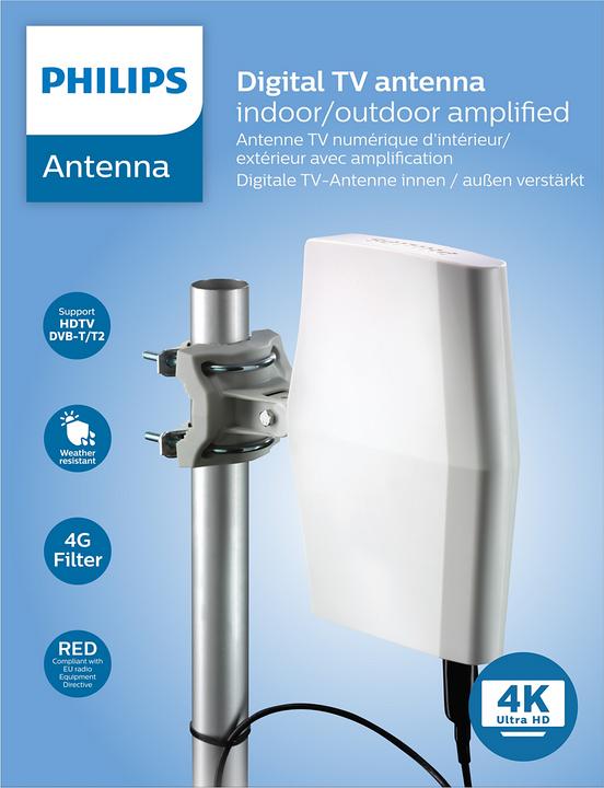 Produktbild Philips Sdv8622/12 (Stabantenne, 40 dB, DVB-T / -T2)