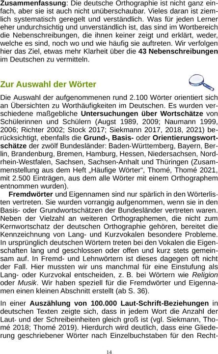 Produktbild Professionelles Wissen über Rechtschreibung für Schule und Förderung (Deutsch, Günther Thomé, Dorothea Thomé, 2022)