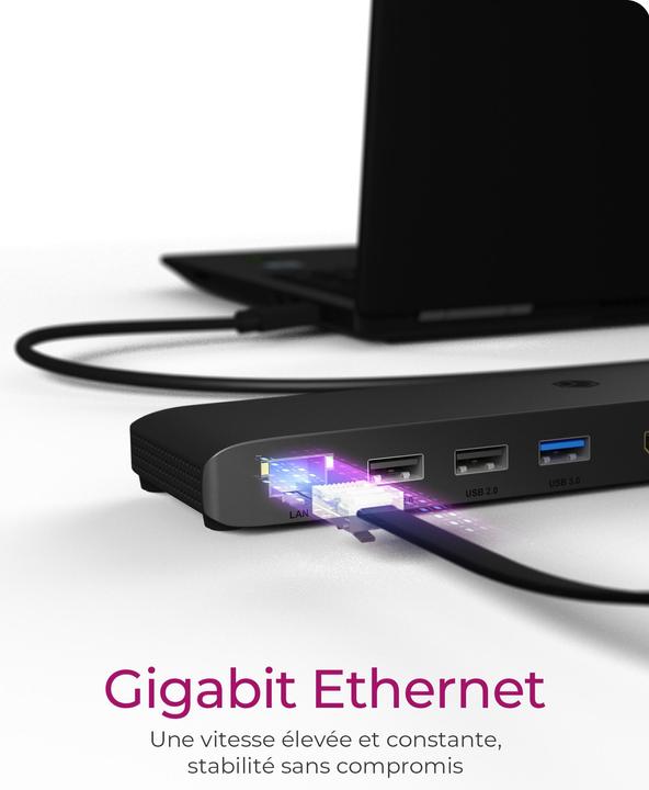 Actual product image Icy Box IB-DK2116-C (USB-C, 8 Ports)