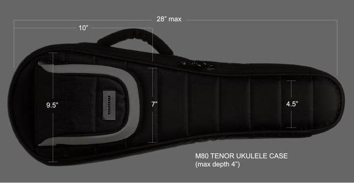 Actual product image mono M80-UT-BLK Ukulele Tenor Case (Ukelele)