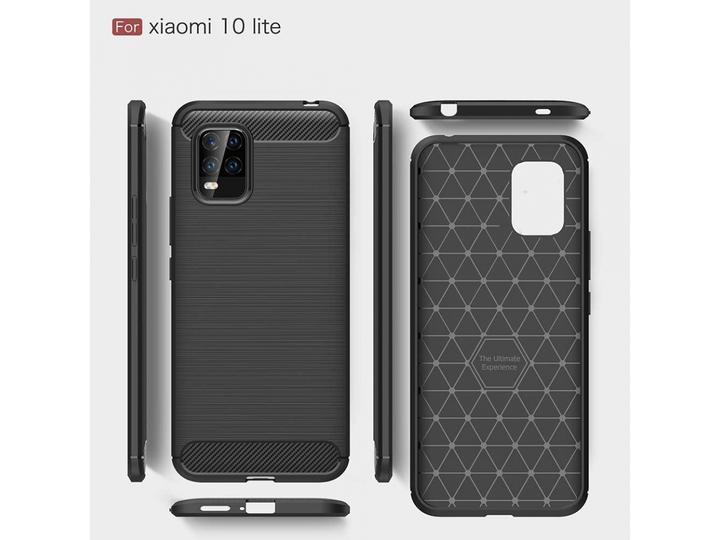 Produktbild Screenguard Xiaomi Mi 10 Lite Hülle Carbon Brushed Soft TPU (Xiaomi Mi 10 Lite)