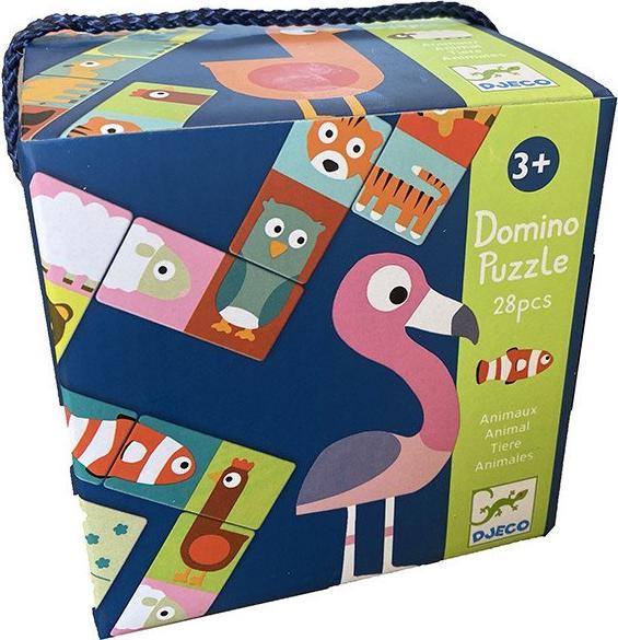 Actual product image Djeco Educational game Domino Animals (Multilingual)