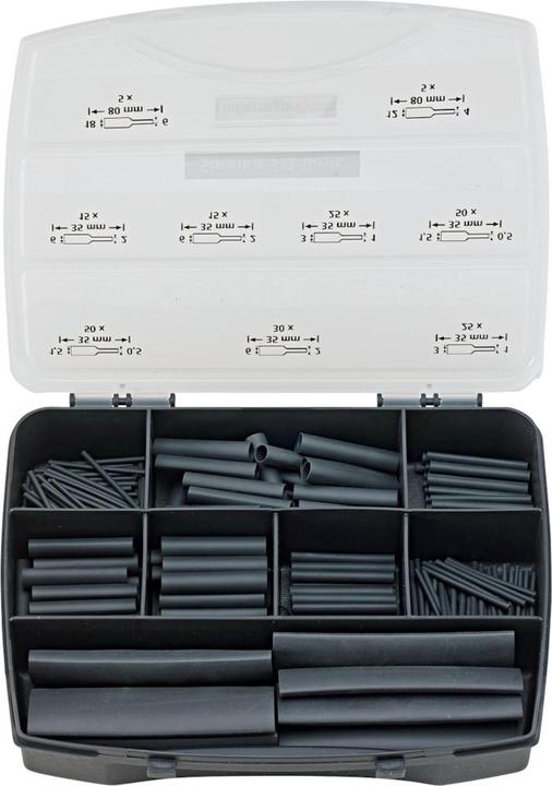Actual product image HellermannTyton Shrink tubing assortment Schw (220 x)